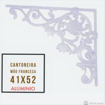 Mão Francesa Cantoneira 35x35 Cm Aluminio Fundido 3 Unidade