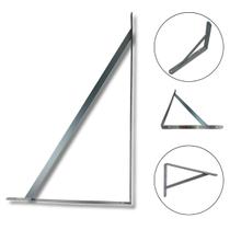 Mão Francesa Cinza Cantoneira Metálica 50cm BFH2444 Bestfer