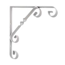 Mão Francesa Colonial 25Cm em Aço Branco Multivisão