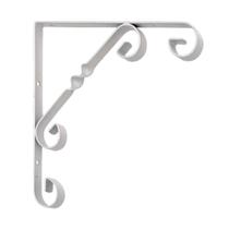 Mão Francesa Colonial 25Cm em Aço Branco Multivisão