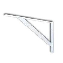 Mão francesa de 25cm branca com reforço - BOMFIX