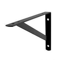 Mão francesa de 40cm com reforço preta - BOMFIX
