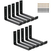 Mão Francesa Invertida 10 Peças 30cm Prateleira Industrial Mão Francesa Invertida 10 Peças 30cm Prateleira Industrial