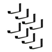 Mão Francesa Invertida 15cm Suporte Ferro Industrial 8pç Mão Francesa Invertida 15cm Suporte Ferro Industrial 8pç