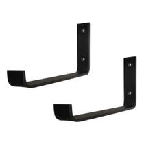 Mão Francesa Invertida 20cm Suporte Ferro Industrial 2pç Mão Francesa Invertida 20cm Suporte Ferro Industrial 2pç