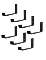 Mão Francesa Invertida 20cm Suporte Ferro Industrial 7pç Mão Francesa Invertida 20cm Suporte Ferro Industrial 7pç