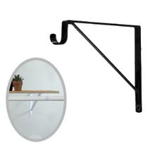 Mão Francesa Leve 25cm Com Suporte Para Varão Bestfer