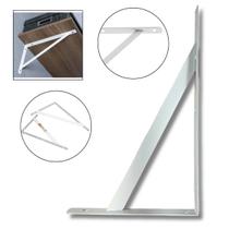 Mão Francesa Metálica Cantoneira Branca 23cm BFH1168 Bestfer