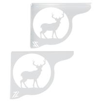 Mão Francesa Ornamentada 20cm Cervo Veado Branco em Aço para Prateleira Zarg Mão Francesa Ornamentada 20cm Cervo Veado Branco em Aço para Prateleira Zarg