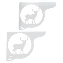 Mão Francesa Ornamentada 20cm Cervo Veado Branco em Aço para Prateleira Zarg