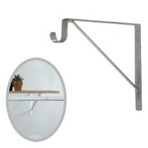 Mão Francesa para Varão 25cm Cinza BFH2428 Bestfer