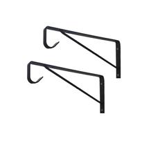 Mão Francesa Reforçada 25cm Com Suporte Cabide Para Roupas 2 Mão Francesa Reforçada 25cm Com Suporte Cabide Para Roupas 2