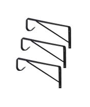 Mão Francesa Reforçada 25cm para Closet com Cabideiro 3 Un Mão Francesa Reforçada 25cm para Closet com Cabideiro 3 Un