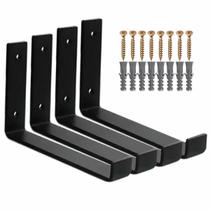 Mão Francesa Suporte Cantoneira Invertido Prateleira Com Bucha e Parafusos Mão Francesa Suporte Cantoneira Invertido Prateleira Com Bucha e Parafusos