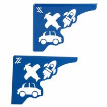 Mãos Francesas de Força para Prateleira 20cm Menino Carro Foguete Avião Azul Aço Mãos Francesas de Força para Prateleira 20cm Menino Carro Foguete Avião Azul Aço