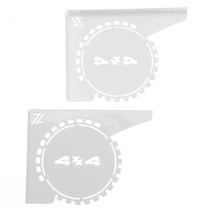 Mãos Francesas de Prateleira 20cm Desenho Roda 4x4 Decorativa Branca Aço Mãos Francesas de Prateleira 20cm Desenho Roda 4x4 Decorativa Branca Aço