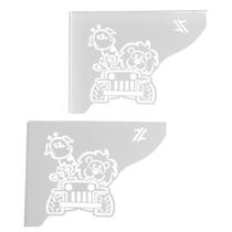 Mãos Francesas Decorativas 20cm Menino Safari Branco Aço para Prateleira Pequena Mãos Francesas Decorativas 20cm Menino Safari Branco Aço para Prateleira Pequena