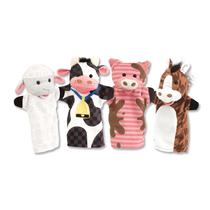 Mãos Melissa & Doug Bonecos de Fazenda (Conjunto de 4) - Animais+Farm