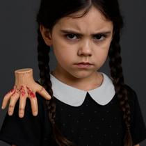 Maozinha Família Addams Wandinha Fantasia Halloween Festa Terror Acessório De Cabelo Festa Assustador