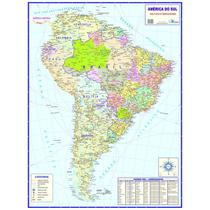 Mapa América do Sul Político e Rodoviário Atualizado - Multimapas
