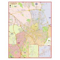 Mapa Campinas Nova Planta Atualizada Guia Ruas Mão Direção