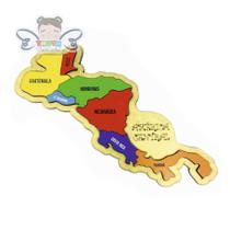 Mapa da América Central Quebra-Cabeça, Educativo, Países e Capitais