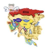 Mapa da Ásia Quebra-Cabeça, Educativo, Países e Capitais