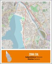 Mapa De Bairro Socorro Município De São Paulo- Sp- Poster - Citimaps