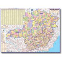 Mapa de Minas Gerais - Político - Rodoviário - Estatístico - Escolar
