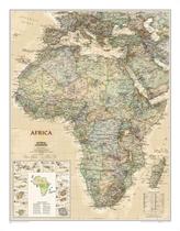 Mapa de Parede Executivo África National Geographic 61x79 cm