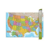 Mapa de Parede Laminado Waypoint Geographic EUA 61x91 cm Mapa de Parede Laminado Waypoint Geographic EUA 61x91 cm