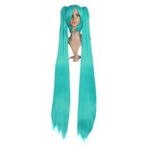 Mapa de perucas de cosplay Beauty Fashion Long Straight 120 cm ciano