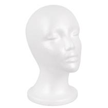 Mapa de suporte de peruca Mannequin Head Beauty Foam White 28cm
