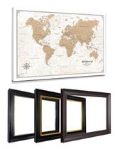 Mapa de Viagem IPIC Personalizado Vintage 61x41 cm em Canvas Mapa de Viagem IPIC Personalizado Vintage 61x41 cm em Canvas