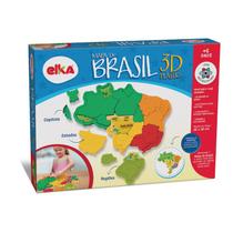 Mapa do Brasil 3D Plástico - Elka 1109