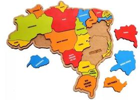 Mapa do brasil em quebra cabeça