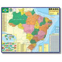 Mapa Do Brasil Gigante Dobrado - Político e Rodoviário - Escolar
