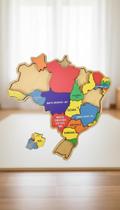 Mapa do Brasil Quebra-Cabeça em Madeira 26 Peças Mapa do Brasil Quebra-Cabeça em Madeira 26 Peças