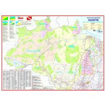 Mapa do Brasil Região Norte Amazônia Legal Turístico Atual - Multimapas
