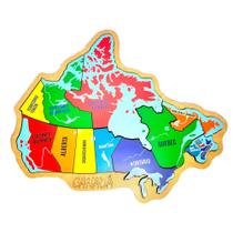 Mapa do Canadá Quebra-Cabeça Educativo