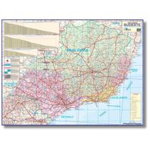 Mapa Dobrado da Região Sudeste - Político - Rodoviário - Turístico - Escolar - Multimapas