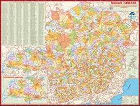 Mapa Estado De Minas Gerais Edição Atualizada - 120x90 cm Gigante