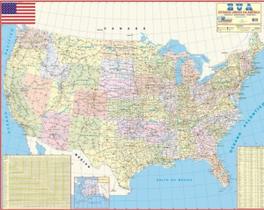 Mapa Estados Unidos America EUA 120cmx90cm