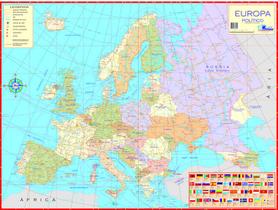 Mapa Europa Político Político Rodoviário Estatístico