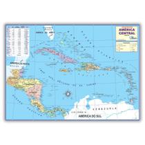Mapa Gigante - América Central Político - 120 x 90cm - Escolar - Estudos Mapa Gigante - América Central Político - 120 x 90cm - Escolar - Estudos