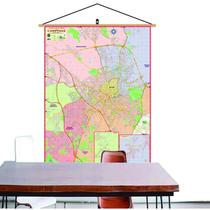Mapa Gigante Cidade Campinas - Atualizado Banner Laminado Com Cordinha para Pendurar