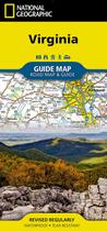 Mapa Guia Rodoviário Nacional Geográfico da Virgínia à Prova d'Água Mapa Guia Rodoviário Nacional Geográfico da Virgínia à Prova d'Água