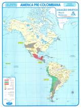 Mapa Histórico América Pré Colombiana - COM SUPORTE - Bia Mapas