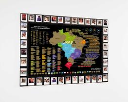 Mapa Memórias De Raspar Brasil 82x60cm - Unlocked