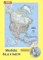 Mapa Mundi em Painel de Lona - Modelo 10